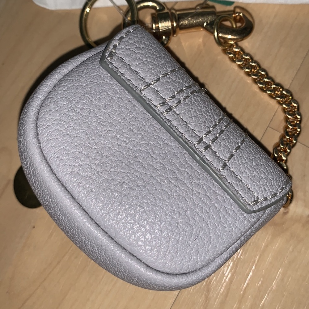 SEE BY CHLOE Hana Coin Purse Grey Leather - Picture 12 of 15